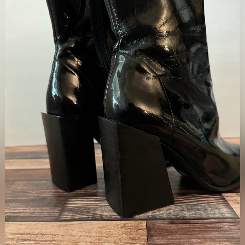 Jeffrey Campbell la siren black booties 6 - Picture 4 of 13